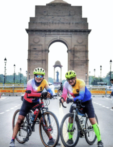 Cycling Near India Gate 
