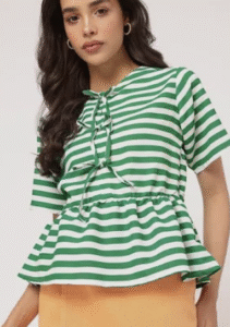Contemporary peplum outfit for women 