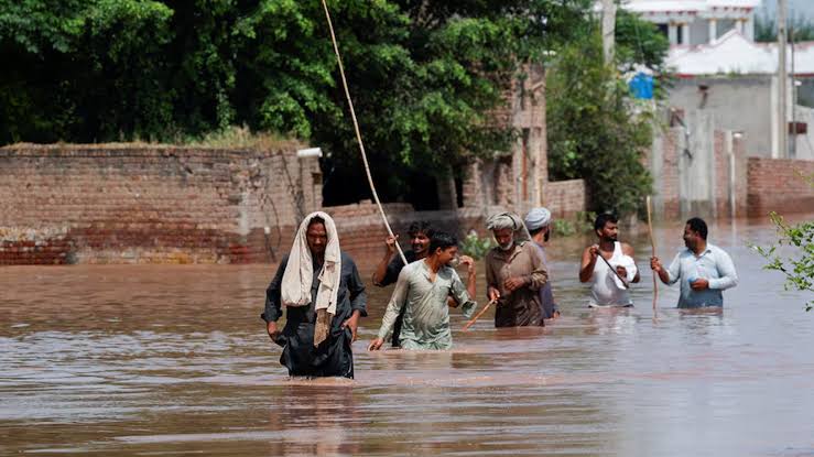 Heavy monsoon rainfall flooding streets in Indian cities