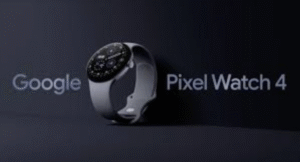 Pixel Watch 4 close-up image showing circular display and sleek design