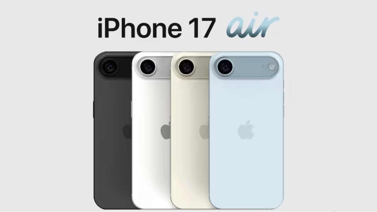 Concept render of iPhone 17 Air with sleek design and no SIM slot